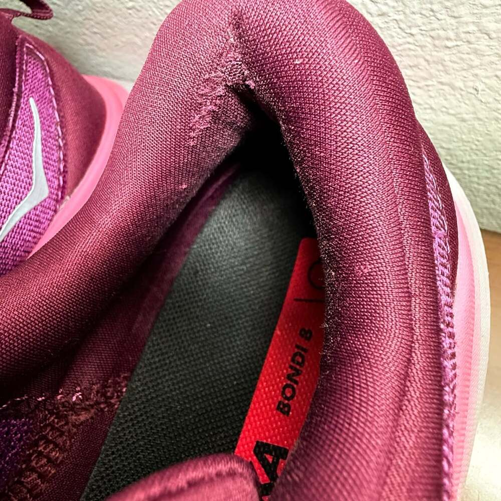 Hoka One One Women's Bondi 8 Running Shoes Beautyberry Grape Wine Size 7.5B - Picture 9 of 12
